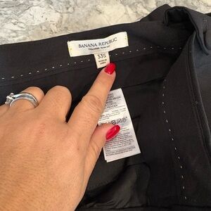 Banana Republic Black Tuxedo Pants